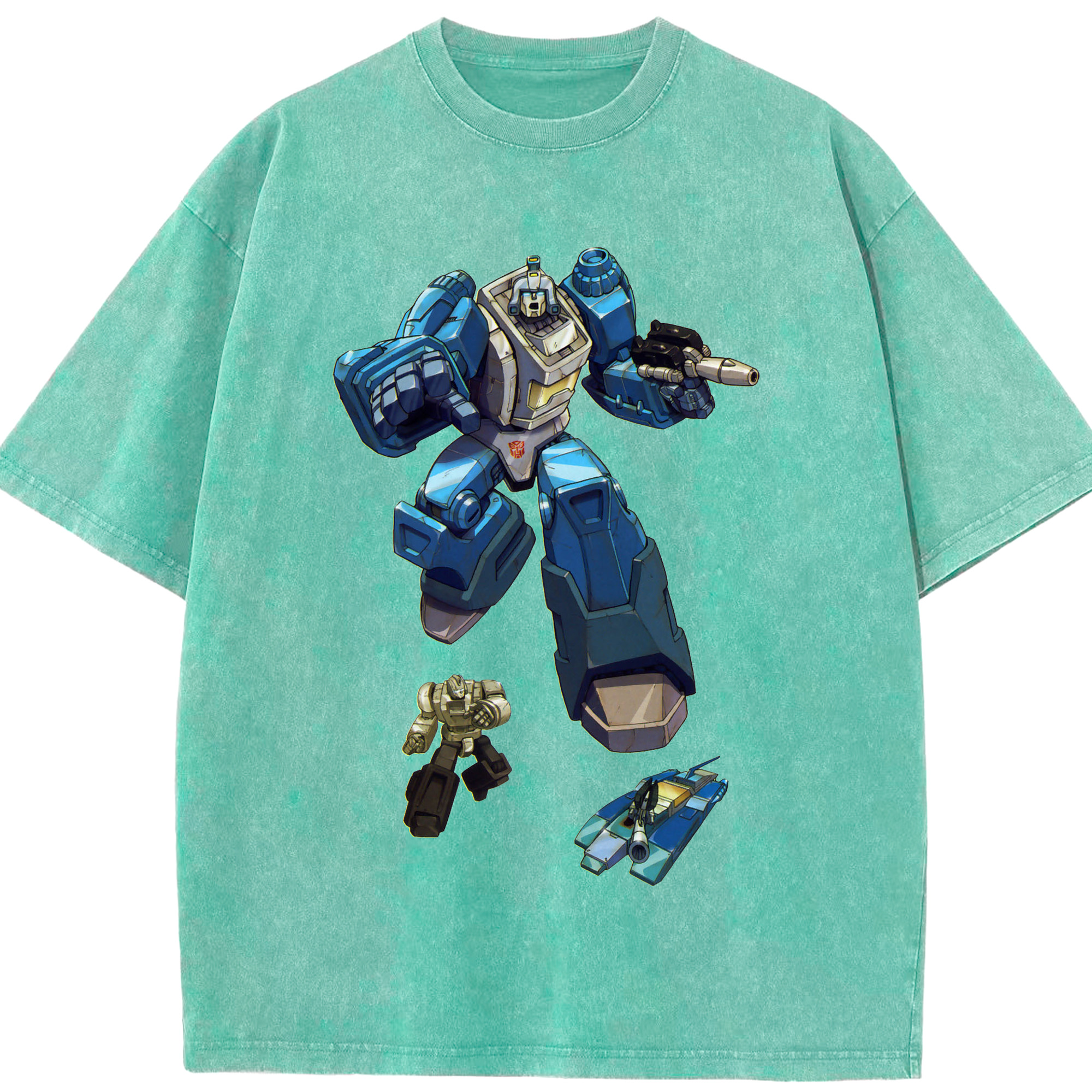 （画像用）  綿100% ヴィンテージ風 半袖Tシャツ（フロントプリント）